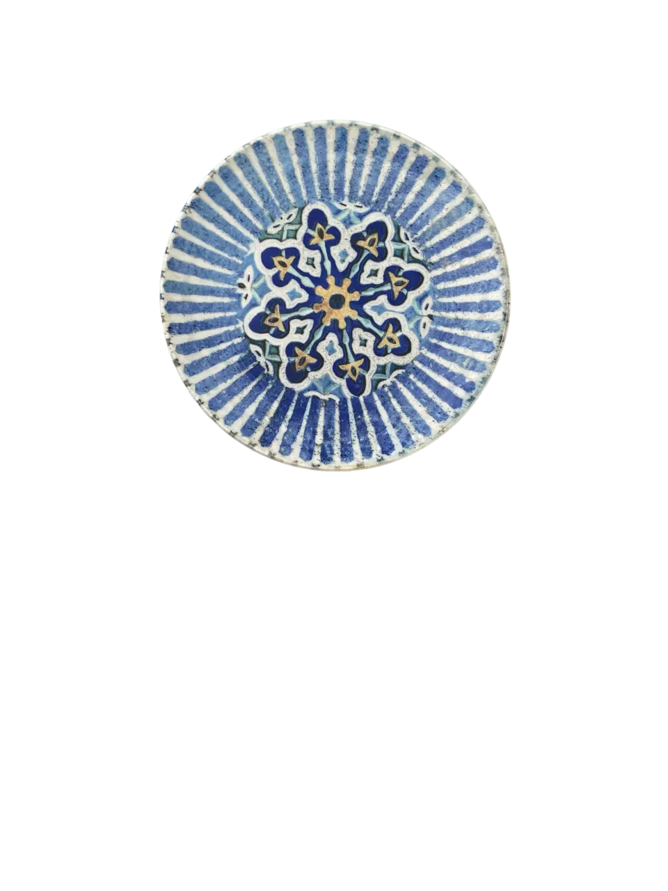 ID Fine 5327731 1972 Coupe Plate, 8.25" Cordoba Blue Vitrified Stoneware Ceramic with Coupe Rim