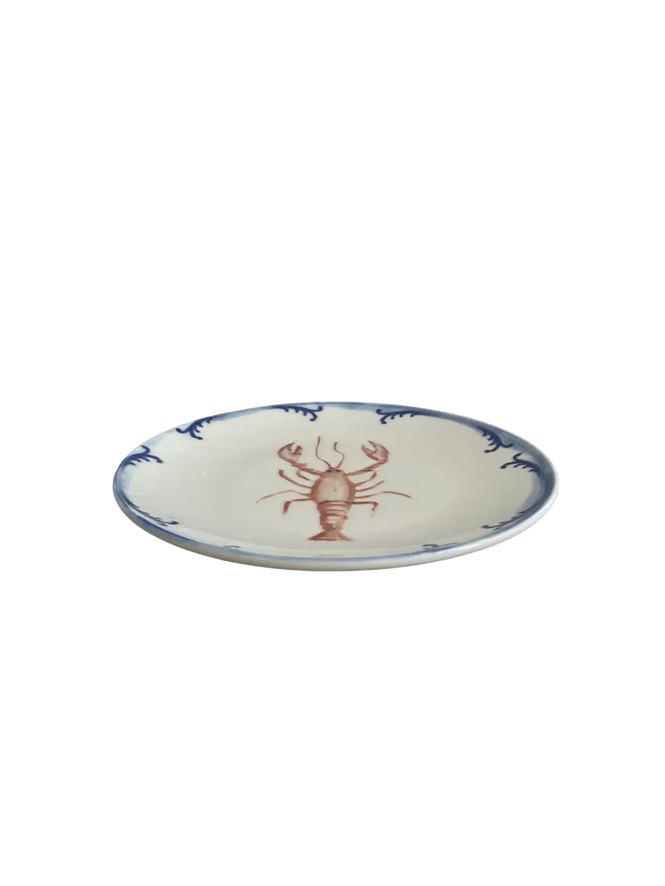 ID Fine 5327738 – 1972 Coupe Plate, 11" Round Ceramic Dinner Plate, Lobster Blue Vitrified Stoneware