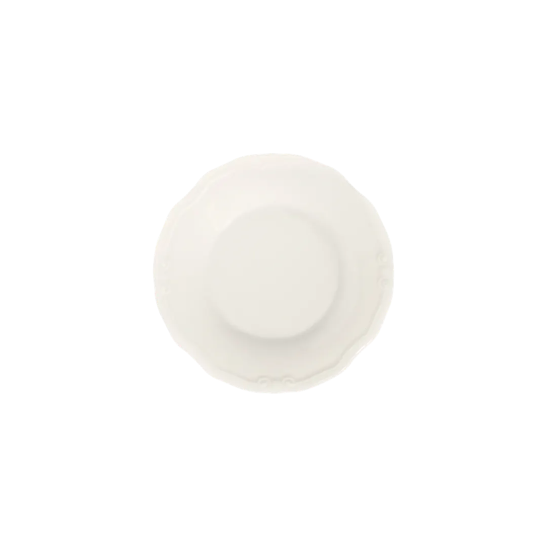 Mikasa 5335249 Fine China Plate, 11.2", White, Tiffany Style, Coupe Rim - MIK-5335249