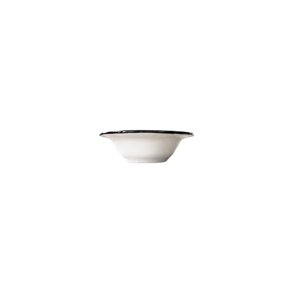ID Fine 5335878 - Round China Bowl, 4" Diameter, 3.5 oz Capacity, Black Line Fulya, Fine China