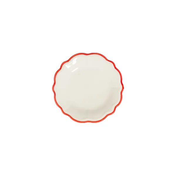 ID Fine 5335886 1972 Coupe Plate, 5.9" Round Porcelain, Coral Finish, Dishwasher Safe