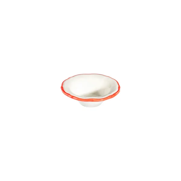 ID Fine 5335901 - 4" Round China Bowl, 3.5oz Capacity, Coral Fulya Finish, General Use Tabletop