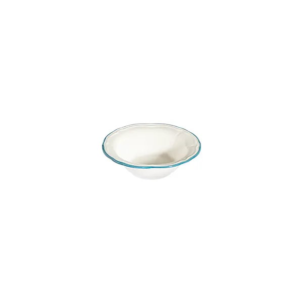 ID Fine 5335909 - Round China Bowl, 4" Diameter, 3.5oz Capacity, Tl Line Fulya Finish