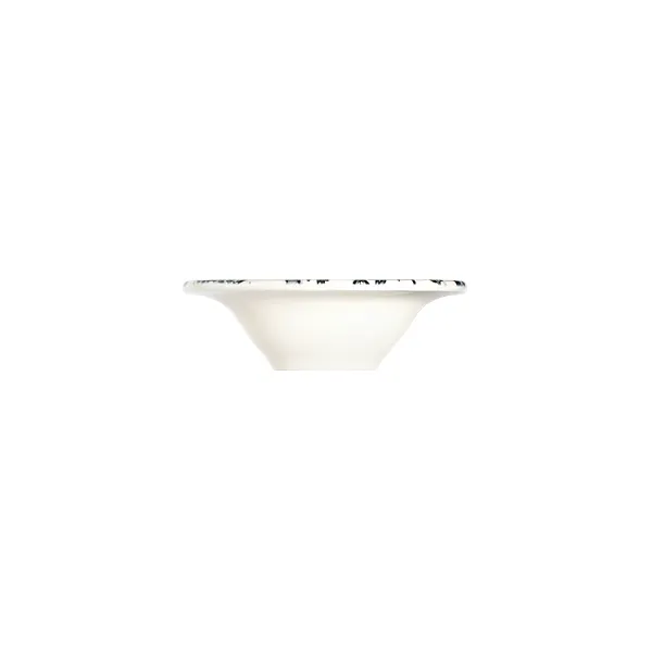 ID Fine 5335947 1972 Bowl – 6.3" Round China, Herba Black Fulya, 10.2 oz Capacity