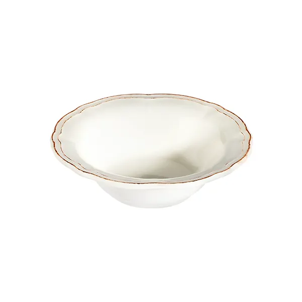 ID Fine 5336885 - 9" Round Porcelain Bowl, 38oz Capacity, Retro Fulya Design, Dinnerware