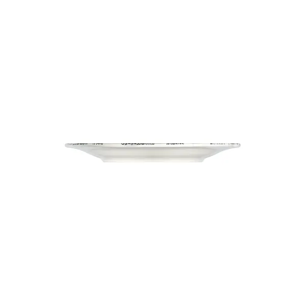 ID Fine 5336890 1972 Coupe Plate, 8.26" Round Porcelain, Silva Black Fulya Finish, Dishwasher Safe
