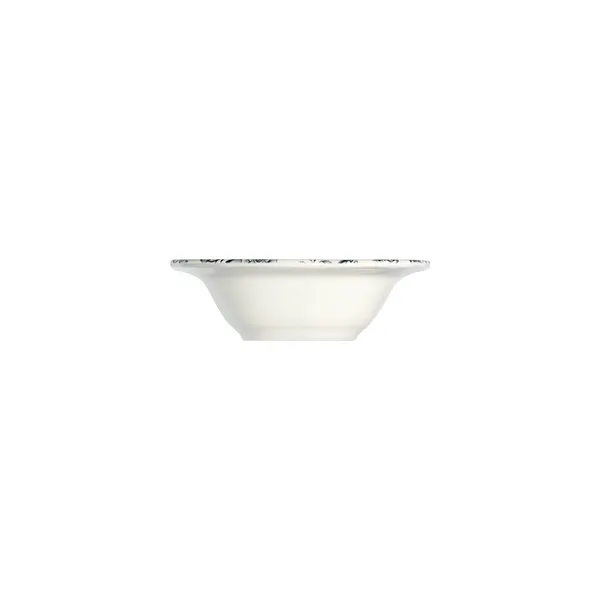 ID Fine 5336894 - 6.3" 10.2oz Round China Bowl, Silva Black Fulya Finish, Dinnerware