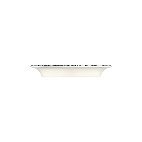 ID Fine 5336896 Oval China Platter, 8.27" x 4.1", Silva Black Fulya Finish, Oval Shape, Premium China