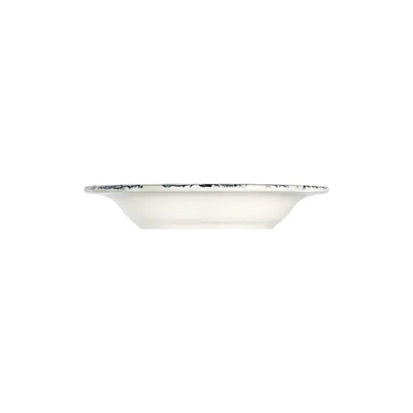 ID Fine 5336898 - 1972 Deep Plate, 8.6" Diameter, 15 oz, Porcelain, Black Fulya, Dishwasher Safe