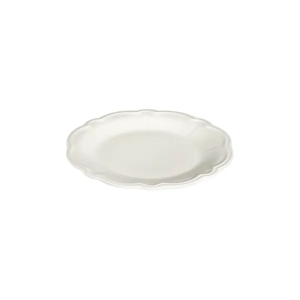 ID Fine 5336934 1972 Coupe Plate, 8.26" Round Porcelain Plate, White Fulya, Dishwasher Safe