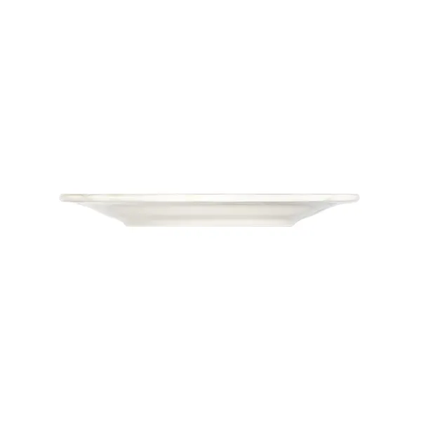 ID Fine 5336938 1972 Coupe Plate, 10.24" Round Porcelain Dinnerware, White Fulya, Dishwasher Safe