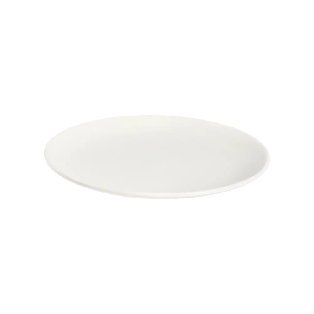 ID Fine 5337079 Coupe Plate, 11.25" Round Porcelain China, White Lona Finish, Dishwasher Safe -