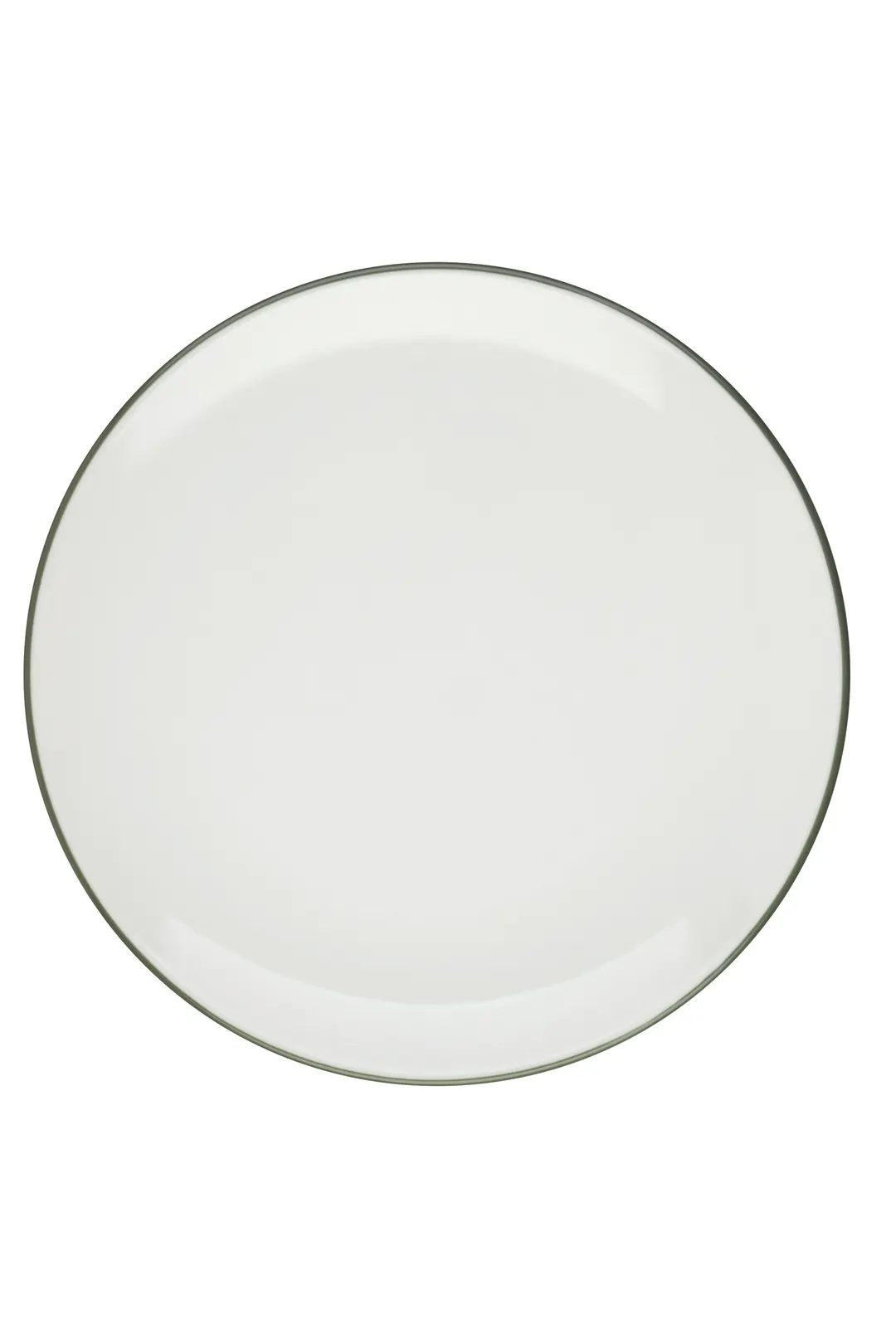 ID Fine 5337303 Fine China Plate, 11.22" Diameter Round Coupe Rim, Modest Green, Dishwasher Safe