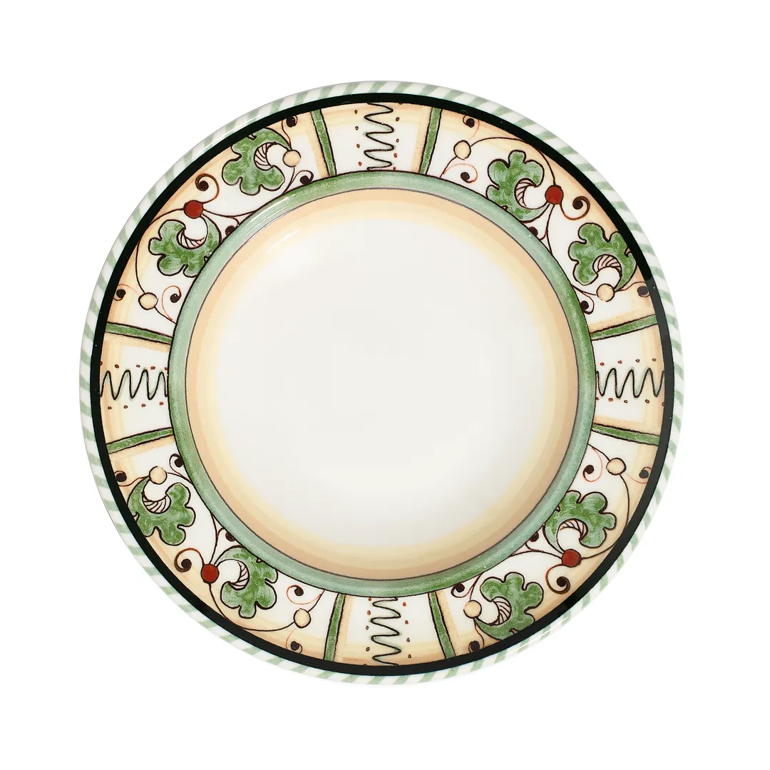 ID Fine 5337731 - 11.1" China Plate, Deep Rim, 19 oz, Allegro White Fine China, Dishwasher Safe