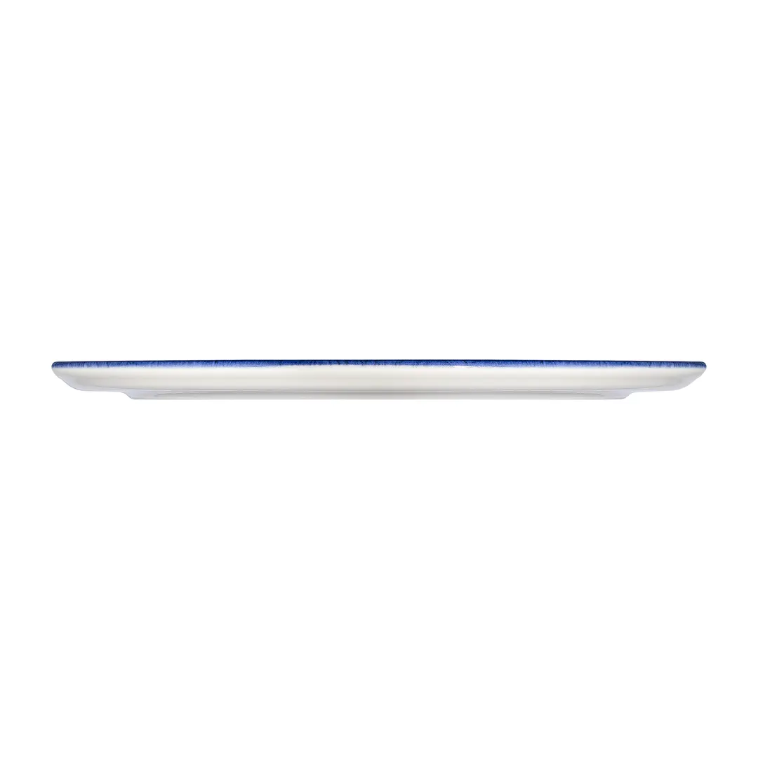 ID Fine 5337733 - 12.25" Brio Blue Fine China Round Pizza Plate, Dishwasher Safe, 12.25" Diameter