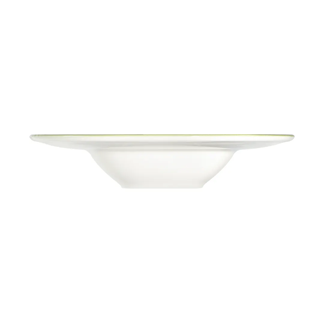 ID Fine 5337740 11.6" Sorrento Lemon Fine China Plate, 16 oz Capacity, Deep Rim, Round Shape