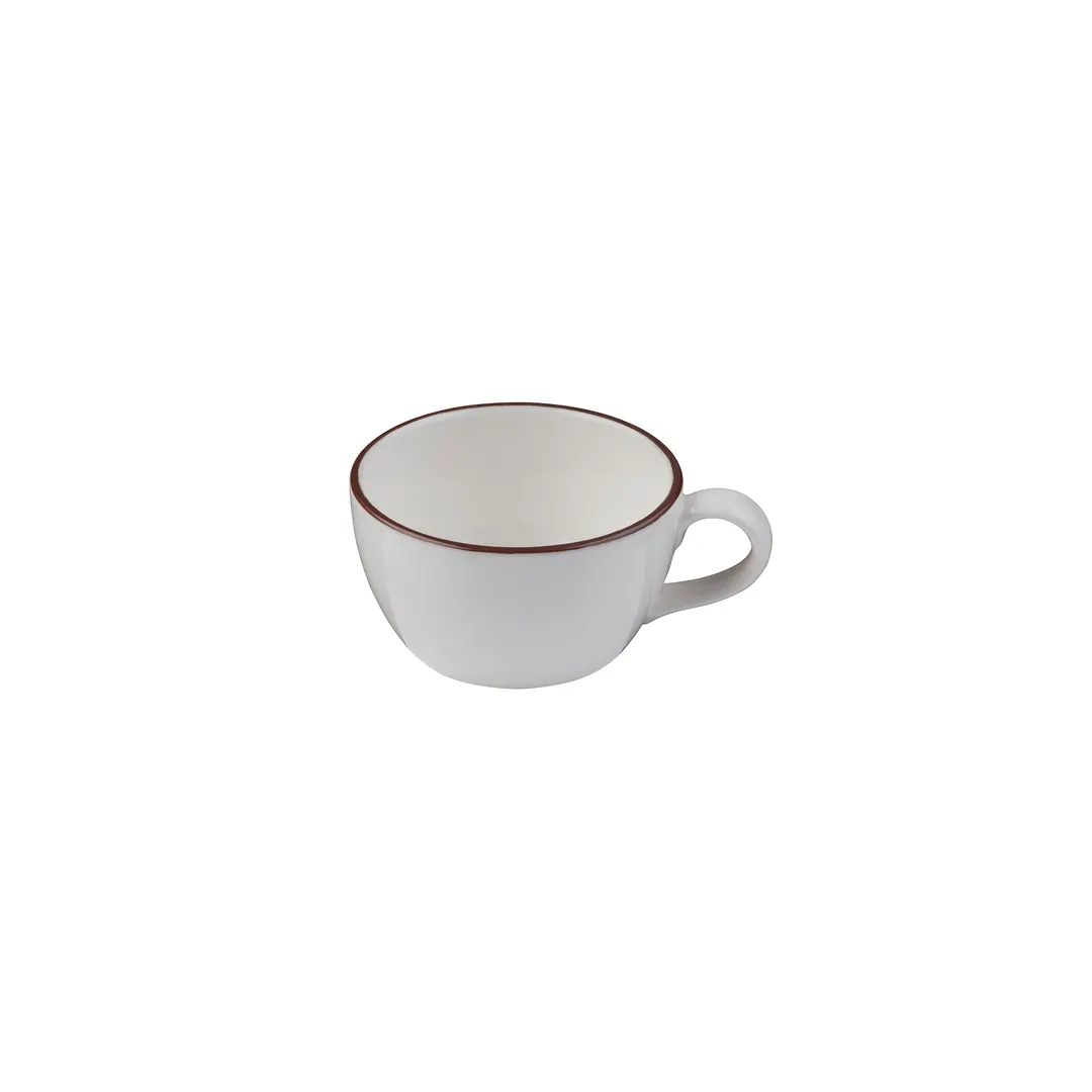 ID Fine 5338982 - 4" Fine China Cup, 9 oz Capacity, Modest Brown Finish, Elegant Dinnerware Piece
