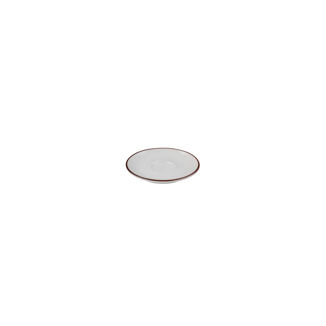 ID Fine 5338999 Espresso Saucer, 4.7" Round Fine China, Modest Brown Finish – Dinnerware Accent
