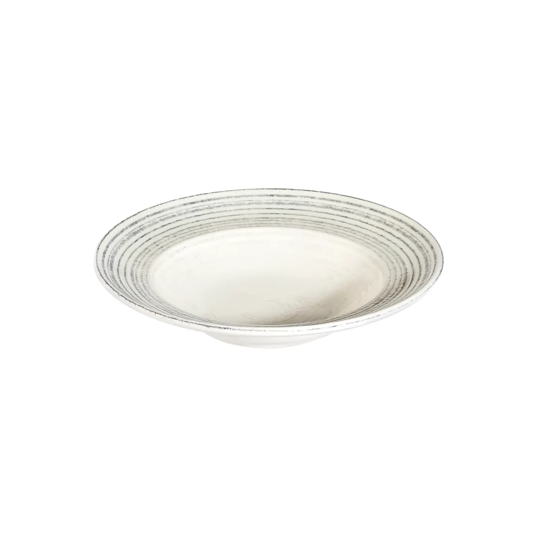 ID Fine 5340217 China Plate - 11.1" Diameter Round Fine China, Black, 19 oz, Elegant Dinnerware