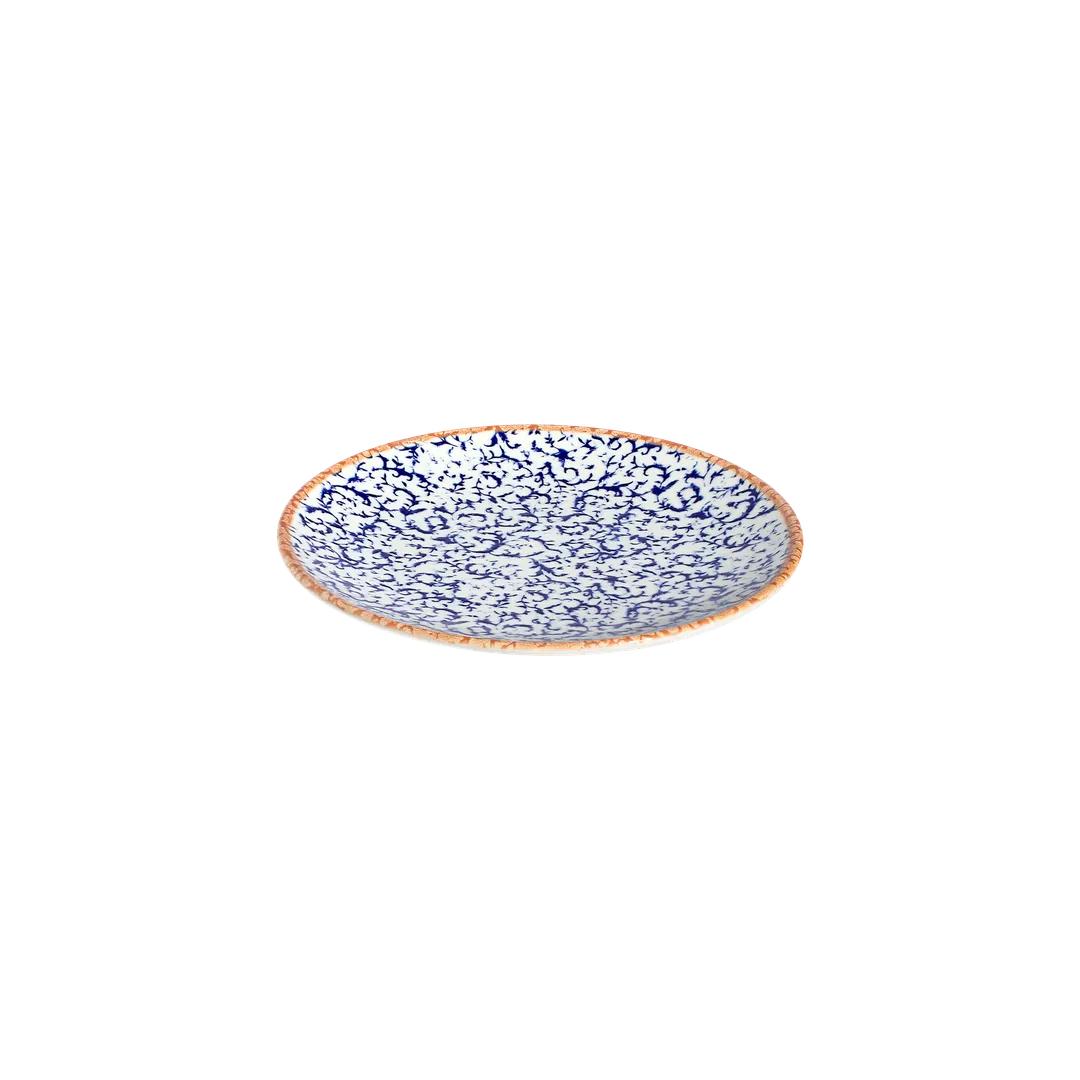 ID Fine 5340223 China Plate – 9.83" Round Coupe Rim Fine China, Blue Venecia Design
