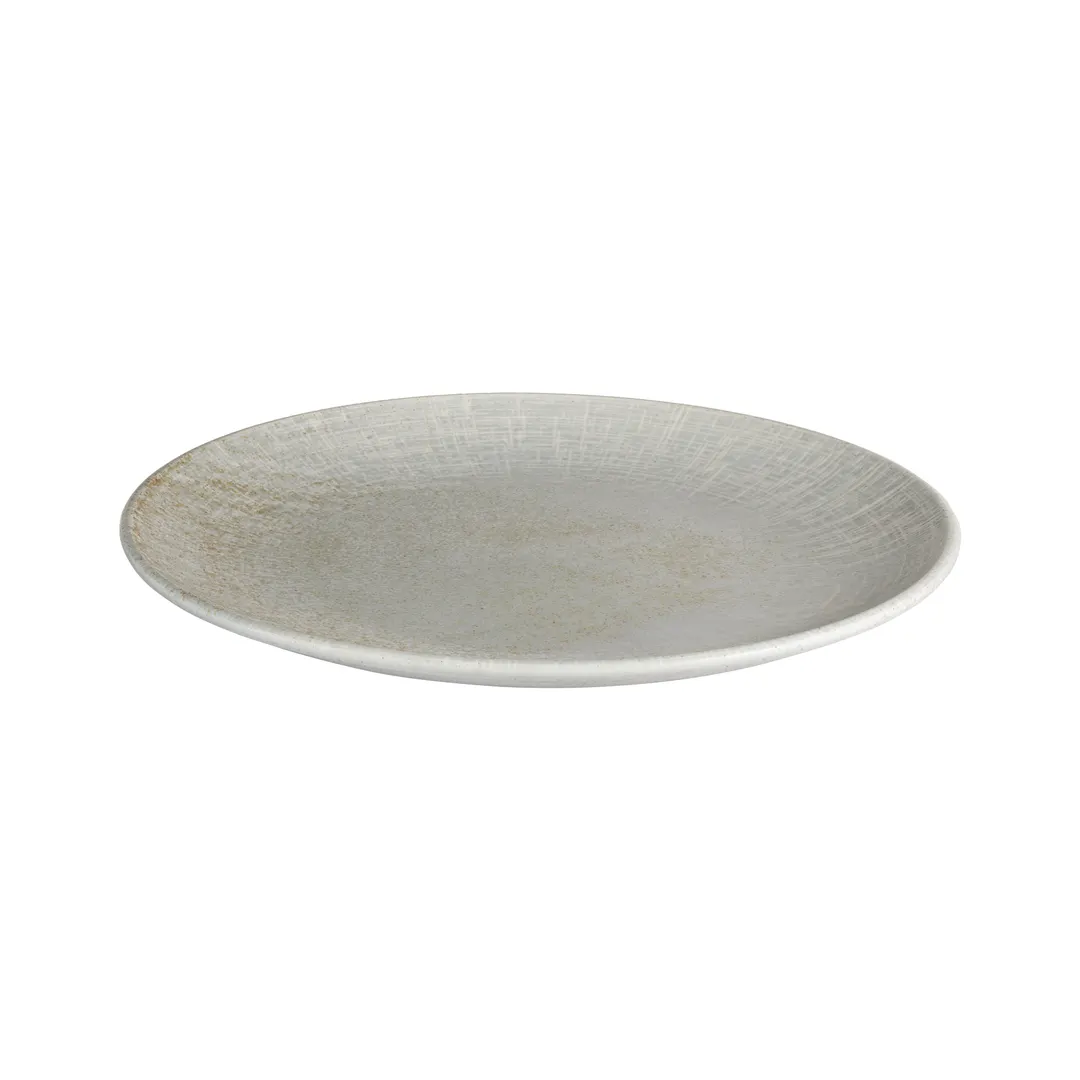 ID Fine 5340227 Fine China Plate, 9.83" Coupe Rim, Round Shape, Mellow Green Finish