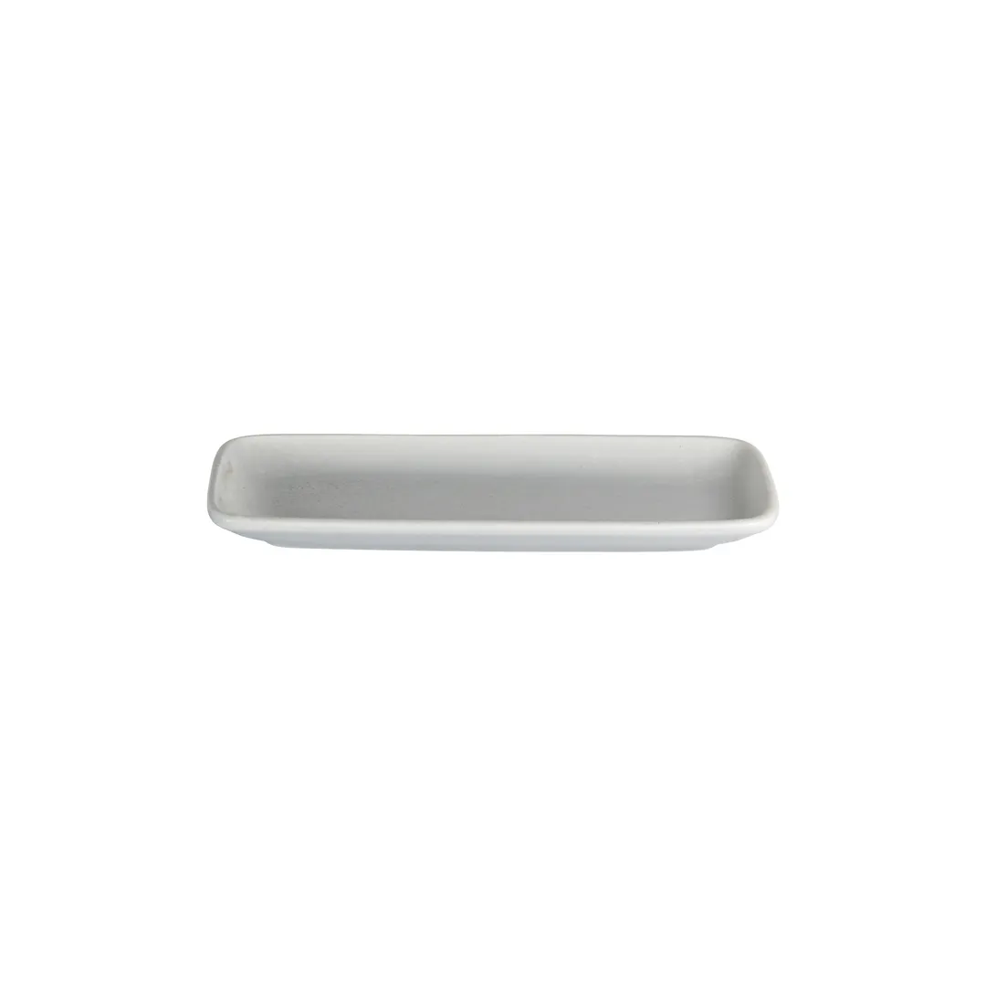 ID Fine 5340246 Rectangular Green Fine China Platter, 8.6" x 4" Mellow Finish