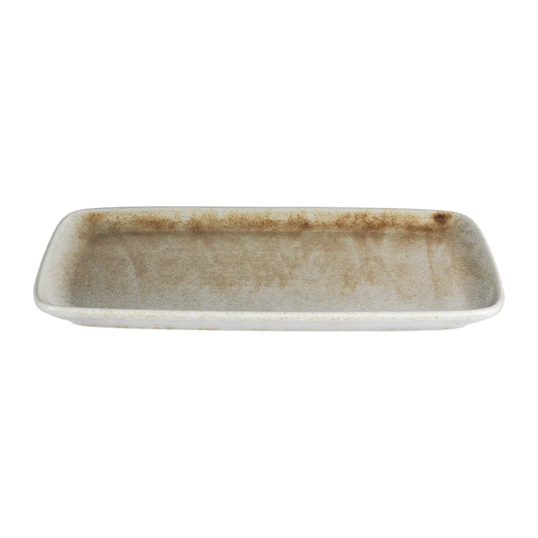 ID Fine 5340250 Rectangular China Platter, 13.22" x 9.14", Mellow Green Fine China, Oval/Oblong Shape
