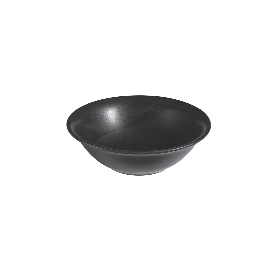 ID Fine 5340257 - 7.14" Round Fine China Bowl, Black, 21 oz Capacity, General Use Tableware