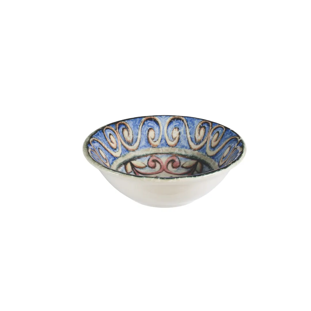 ID Fine 5340298 - 6.33" Blue Fine China Round Bowl, 14 Oz Capacity, General Use - 1/Each