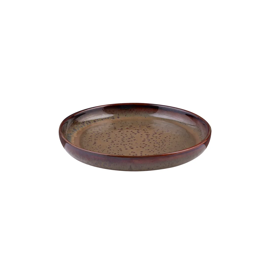 ID Fine 5340630 Roots Plate, 9.88" Diameter Premium Stoneware Dinnerware, Hazel Jord Ceramic