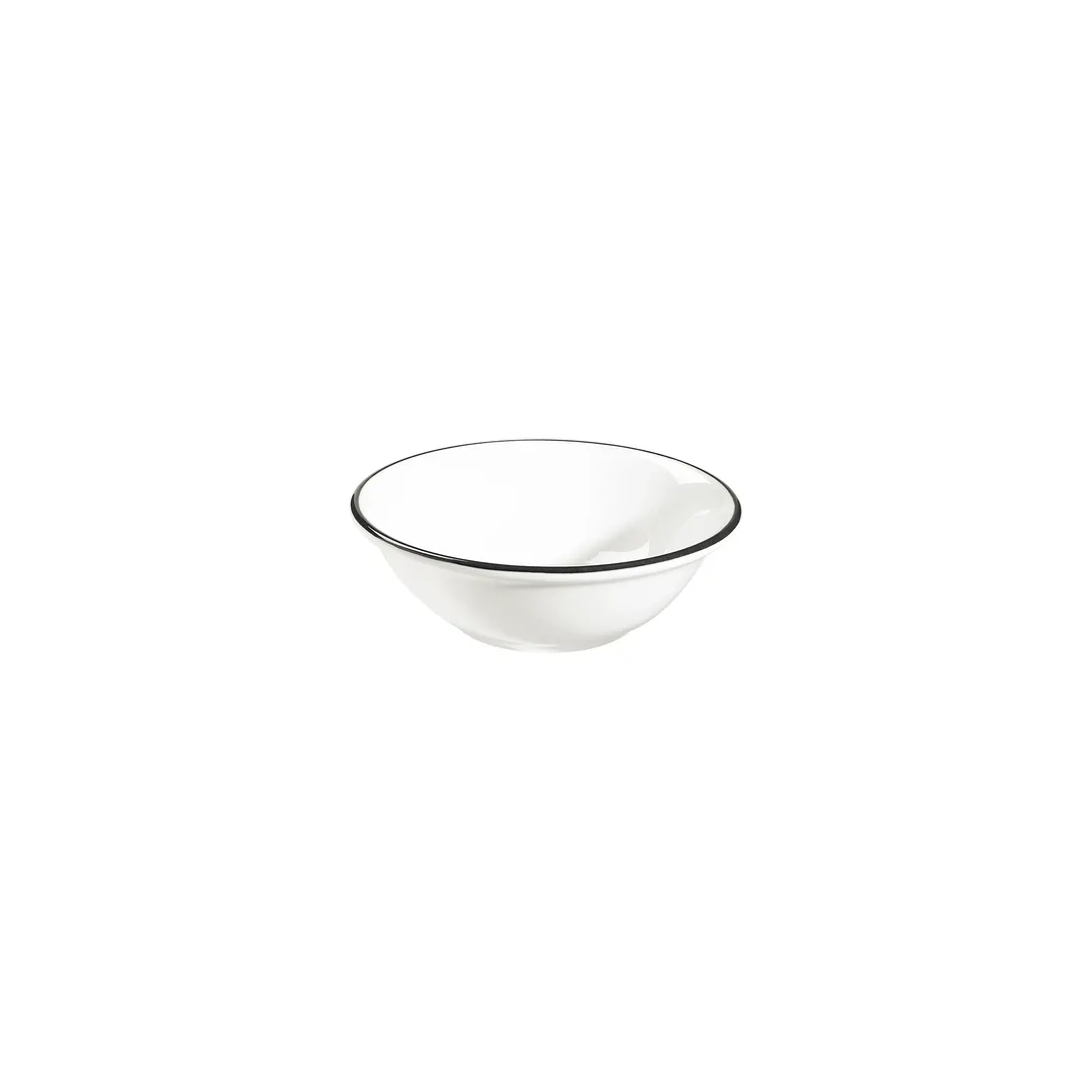 ID Fine 5341017 - Fine China Bowl, 7.14" Diameter, 21 oz Capacity, Modest Black, General Use
