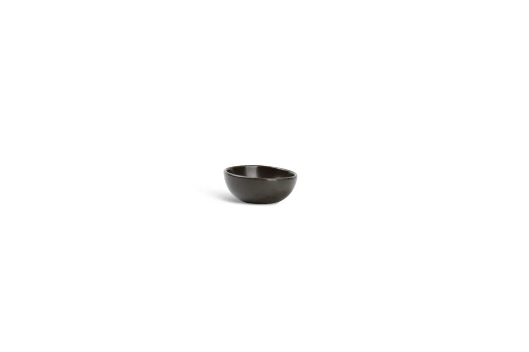 F2D 5341133 Fine2Dine Round Porcelain Bowl, 2" Diameter, 2.4 oz Capacity, Black, General Usage