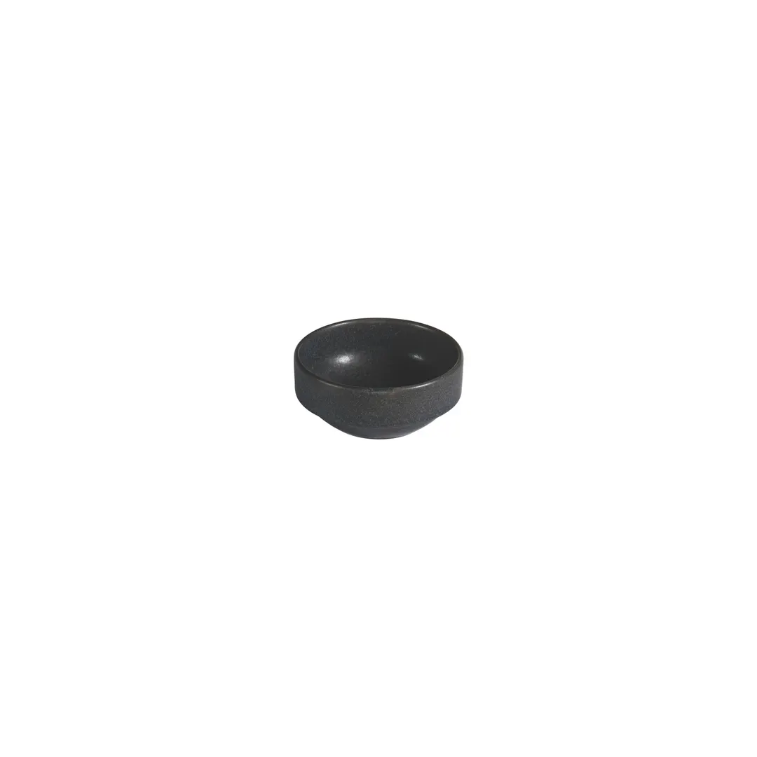 ID Fine 5341260 - Round China Bowl, 2" Diameter, 1 Oz, Black Finish, Stackable, General Use