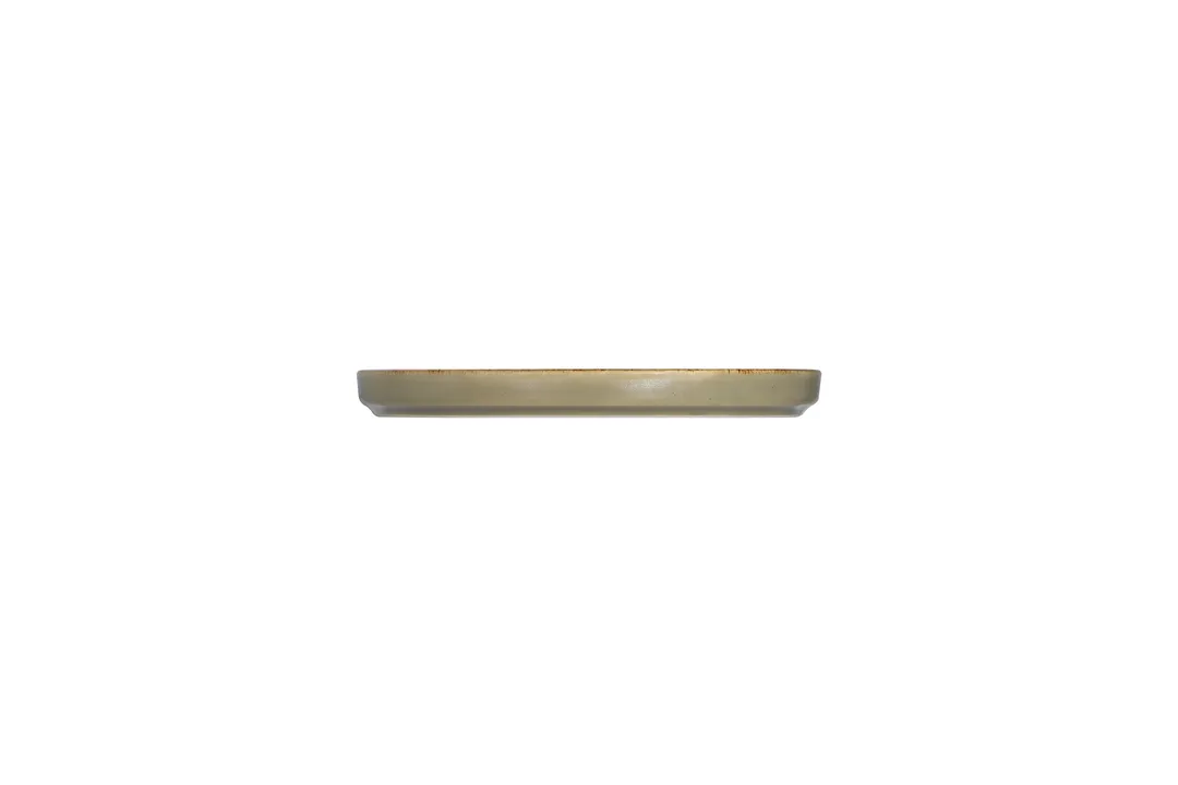 ID Fine 5341715 - 6.3" Round Hi‑Wall Fine China Plate, Fall Sage, Wide Rolled Edge, 6.3" Diameter