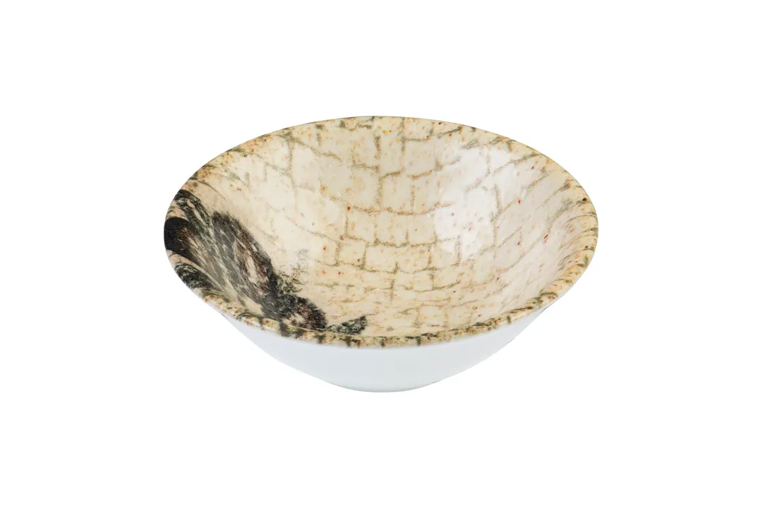 ID Fine 5343927 - 4" Tan Fine China Round Bowl, 3 oz Capacity, Ceramic Material, General Usage
