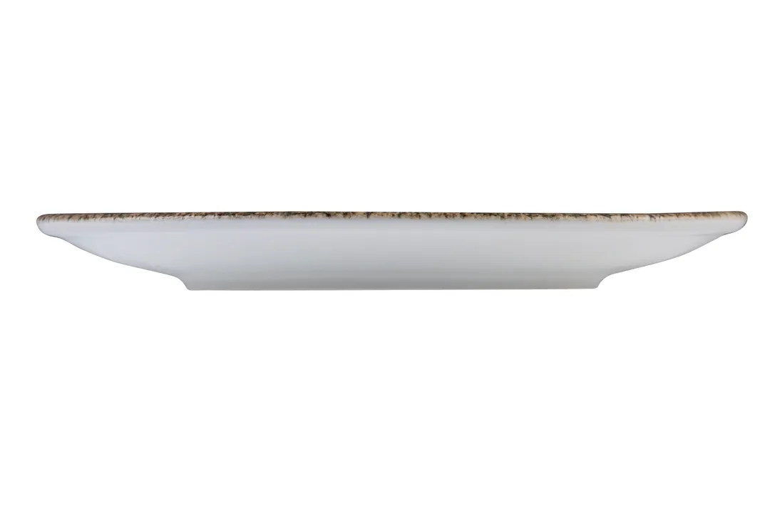 ID Fine 5343929 Coupe Round Dinnerware Plate, 8 1/4" Tan Fine China Ceramic, Coupe Rim
