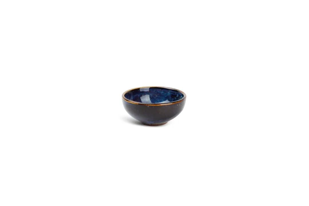 F2D 5344594 - 4" Round Porcelain Dinner Bowl, 6.1 Oz Capacity, Blue Nova Finish, General Usage