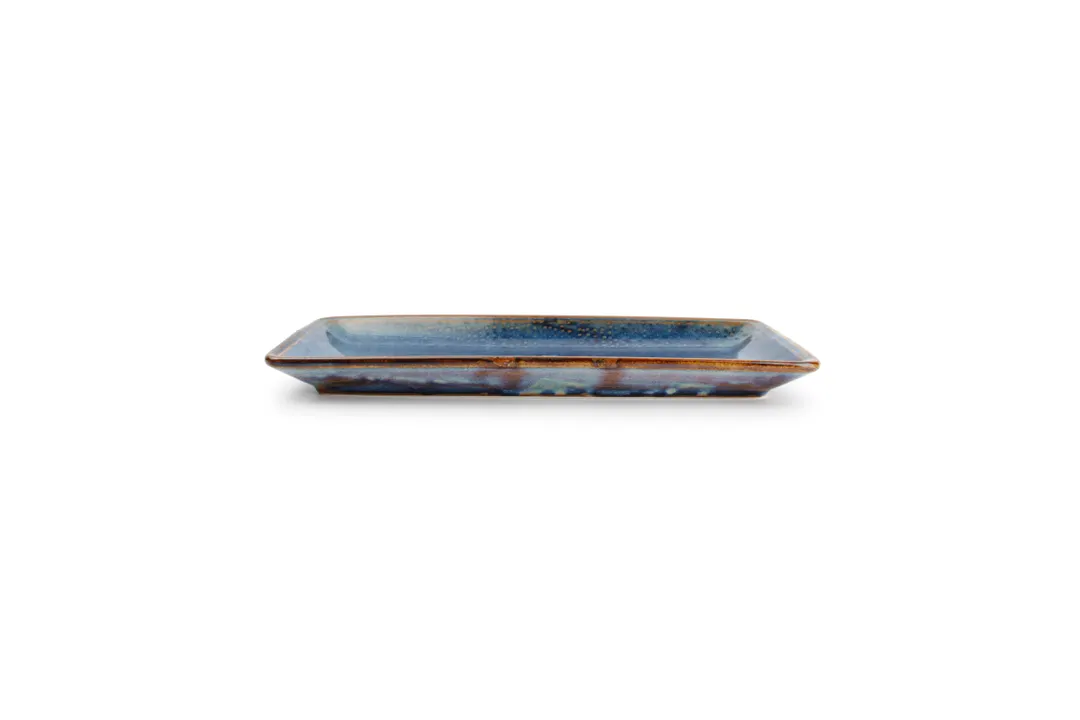 F2D 5344994 Oval Porcelain Platter, 10 1/4" x 4 3/4" Blue Nova Finish, Elegant Dinnerware Serveware