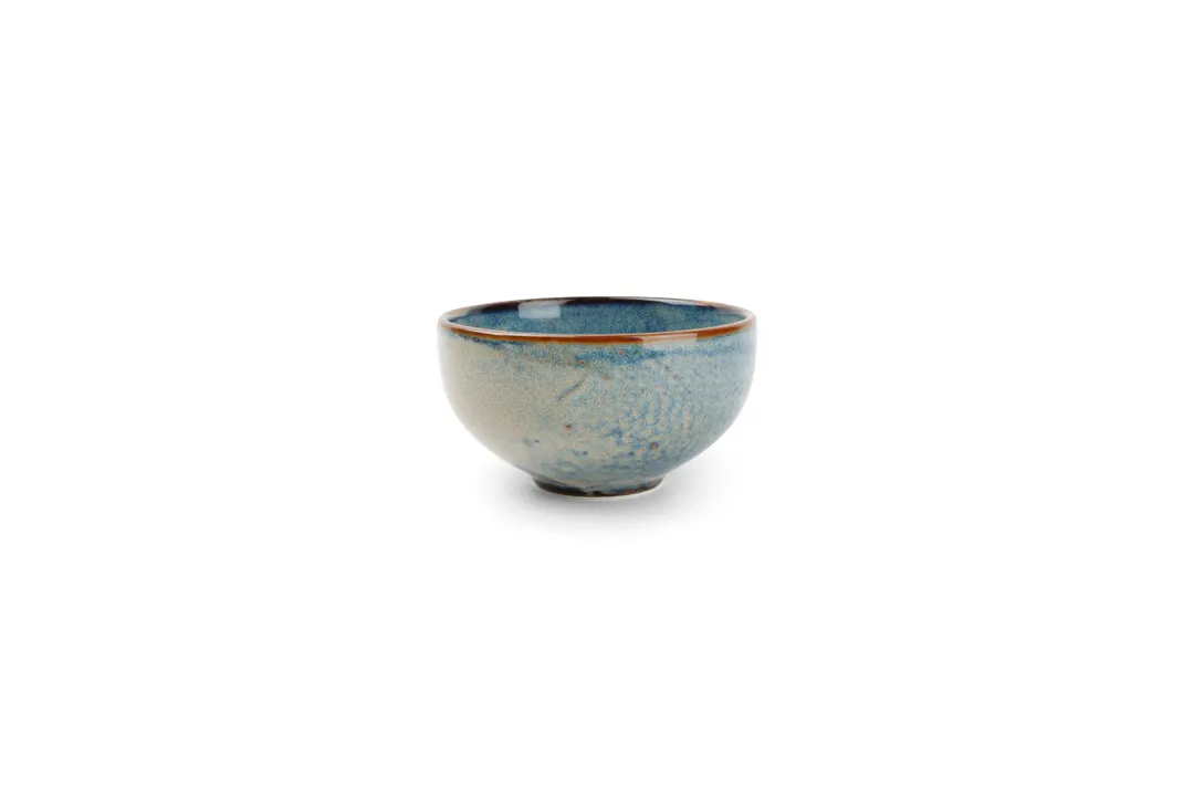 F2D 5345001 Round Serving Bowl, 4" Diameter, 13.5 oz Porcelain, Blue Nova Finish
