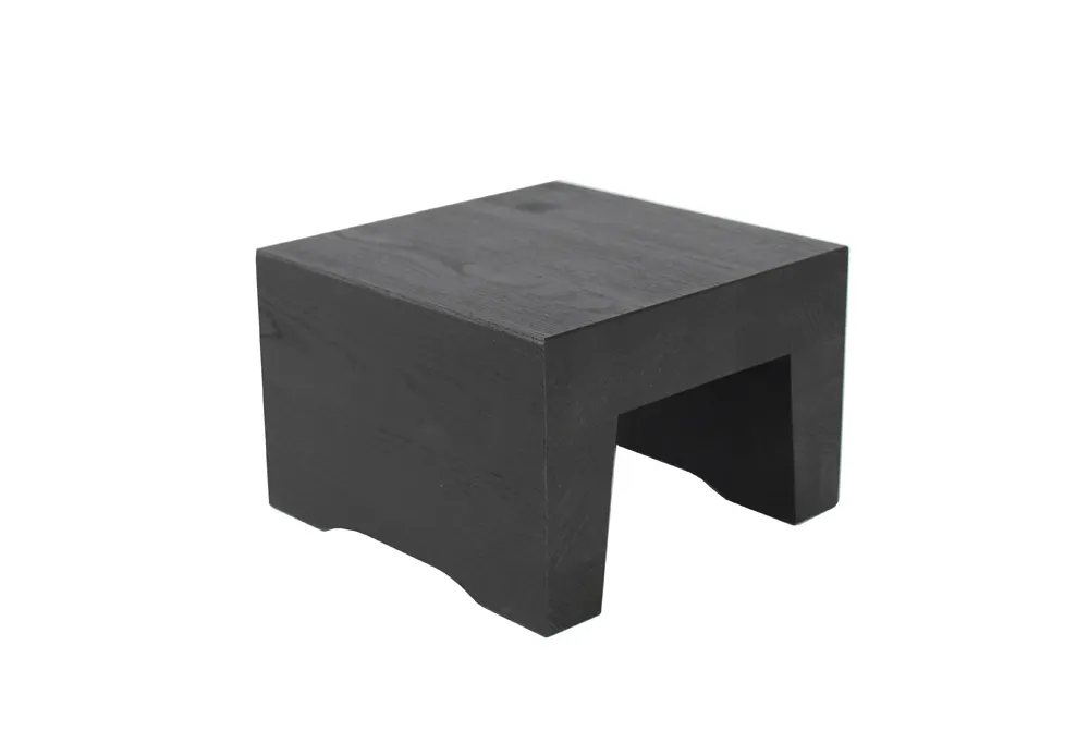 Select Concept BQ211B - Riser 8.260" W x 8.260" D x 5.510" H Medium Wood Base Black Finish