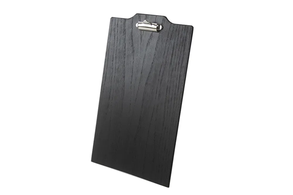 Select Concept BQ240B A4 Menu Board, 8.770"W x 13.850"D x 0.790"H, Black, Oak
