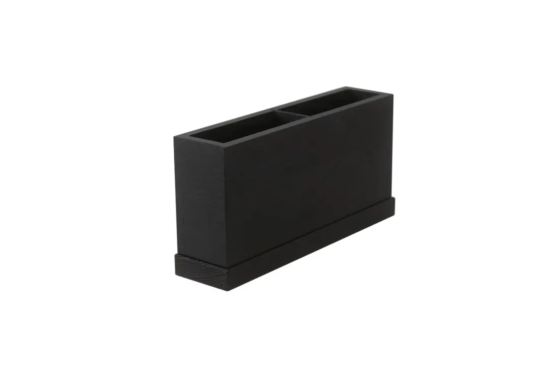 Select Concept BQ304B 2-Section Cutlery Tray, 2.240"W x 10.030"D x 5.110"H, Wood, Black/Cherry Finish