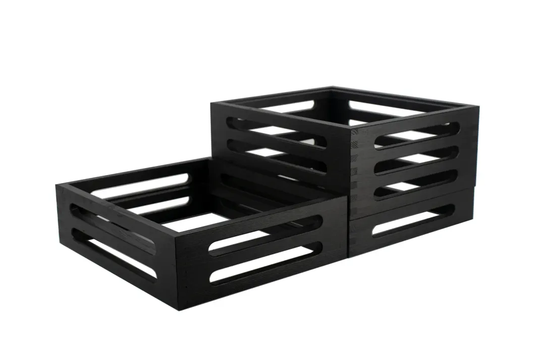 Select Concept BQ500B Display Set, Rectangular Black Oak Wood Riser, 14.17"W x 23.62"D x 7.75"H