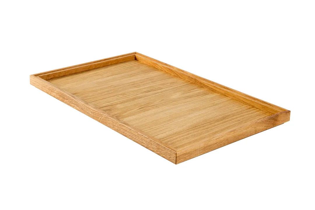 Select Concept BQ702L Cutlery Bin - 12.79"W x 20.86"D x 1.22"H Stackable Oak Wood Flatware Holder, Black/Cherry, Holds GN 1/1