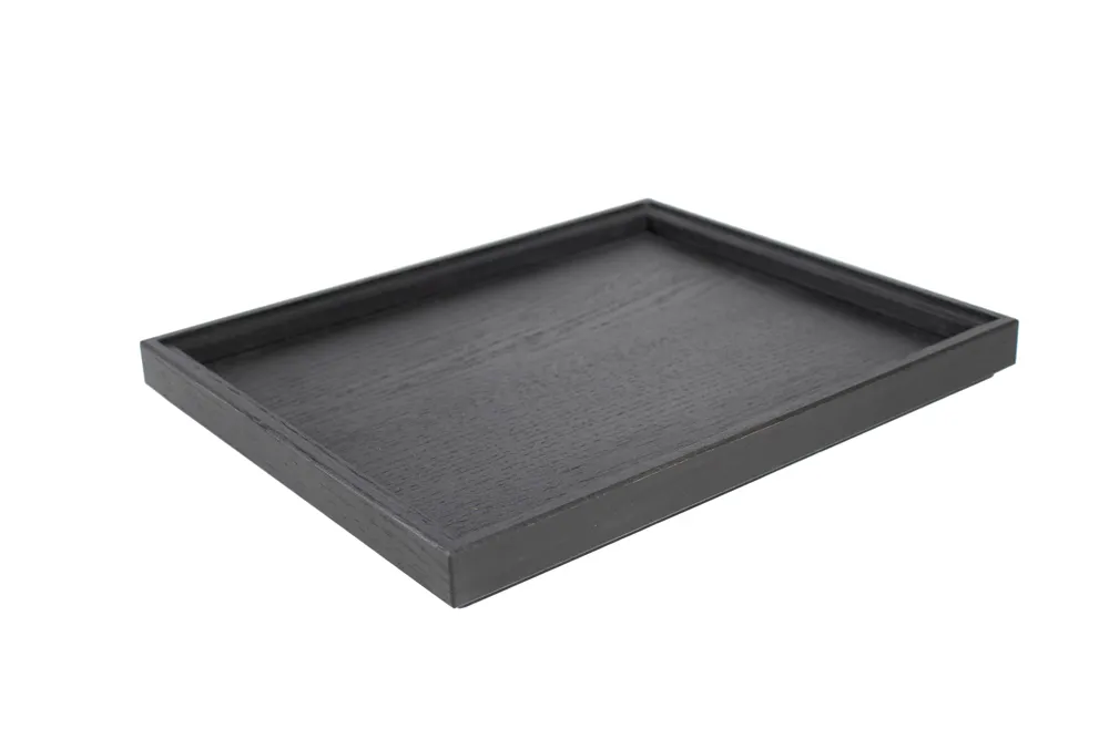 Select Concept BQ703B Cutlery Bin / Box Flatware Holder, 10.43W x 12.79D x 1.22H, Wood, Black/Cherry, Stackable, GN 1/2 Capacity