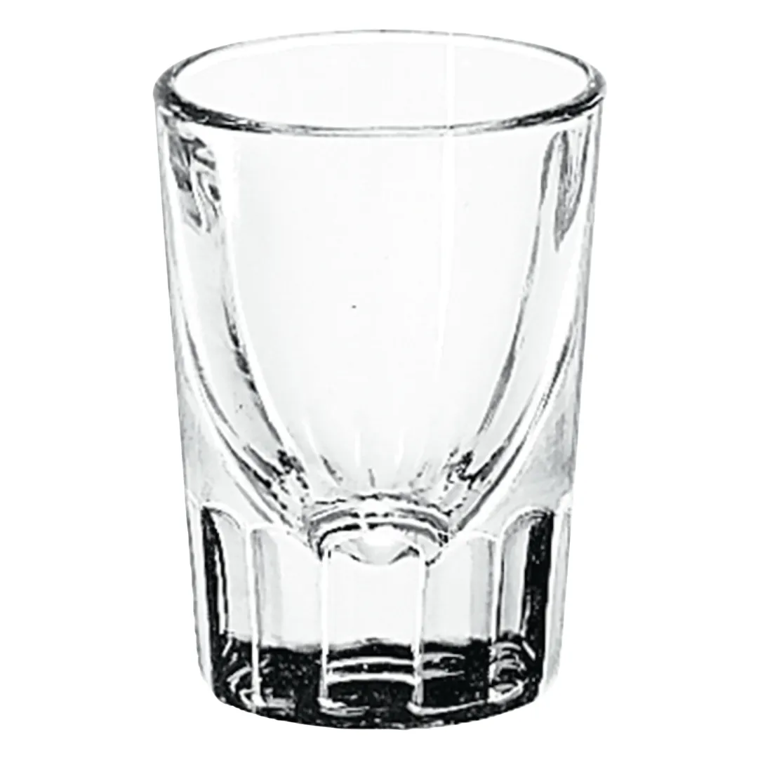 ONIS O-1001640 Fluted Whiskey Shot Glass, 1.5 oz, 2.18" Dia x 2.99" H, Crystal Clear Glass