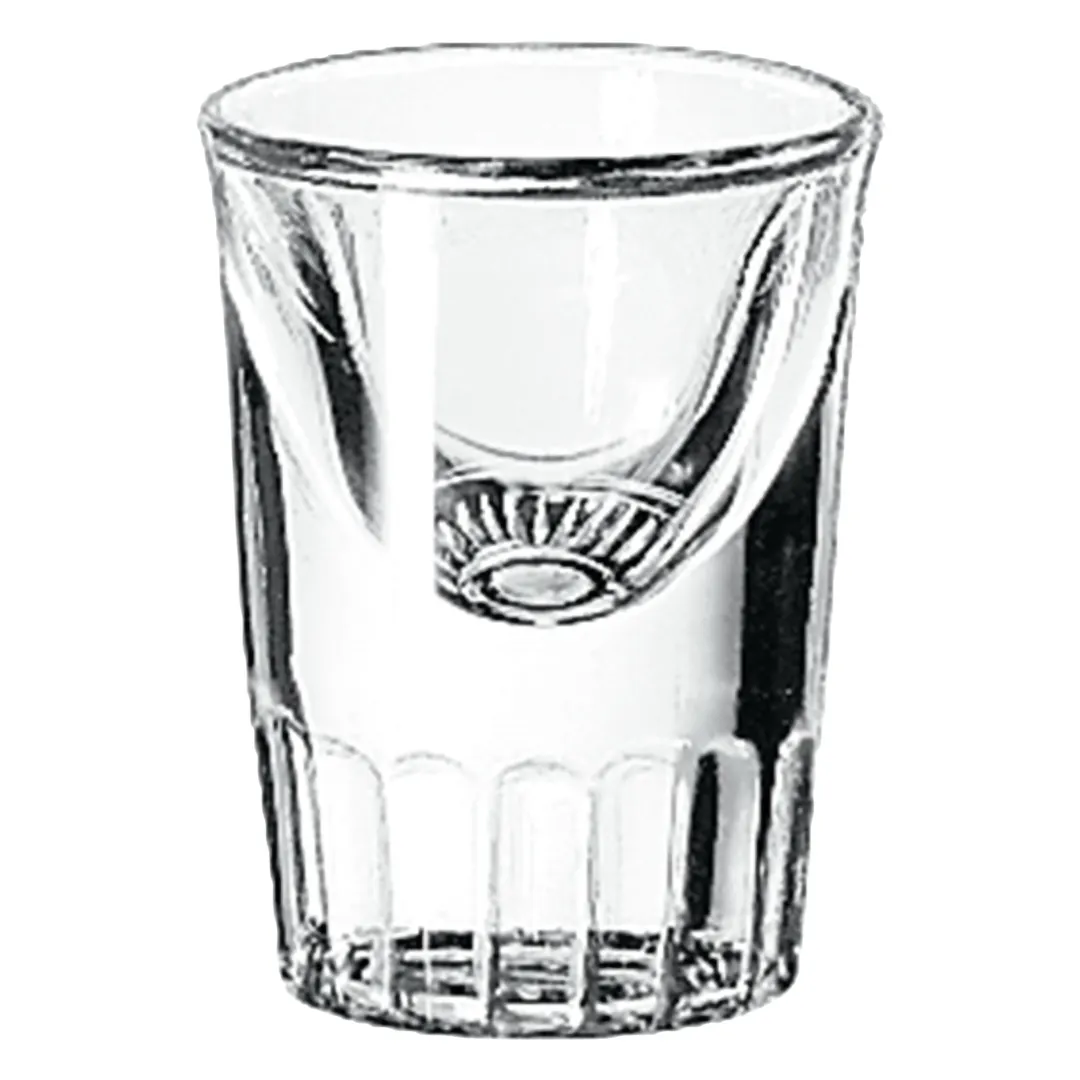 ONIS O-1001650 Fluted Whisky Shot Glass, 1 oz, 2.18" Dia x 2.99" H, Crystal Clear, Single Piece