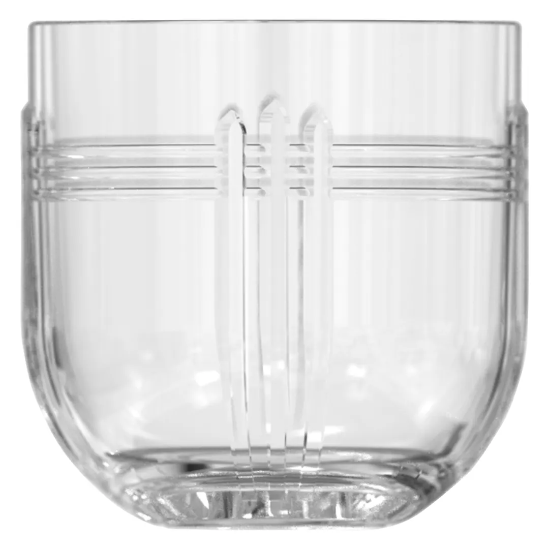 ONIS O-1003160 - The Gats Double Old Fashioned Cocktail Glass, 12 oz, 3.41" Diameter x 3.5" Height, Clear Glass