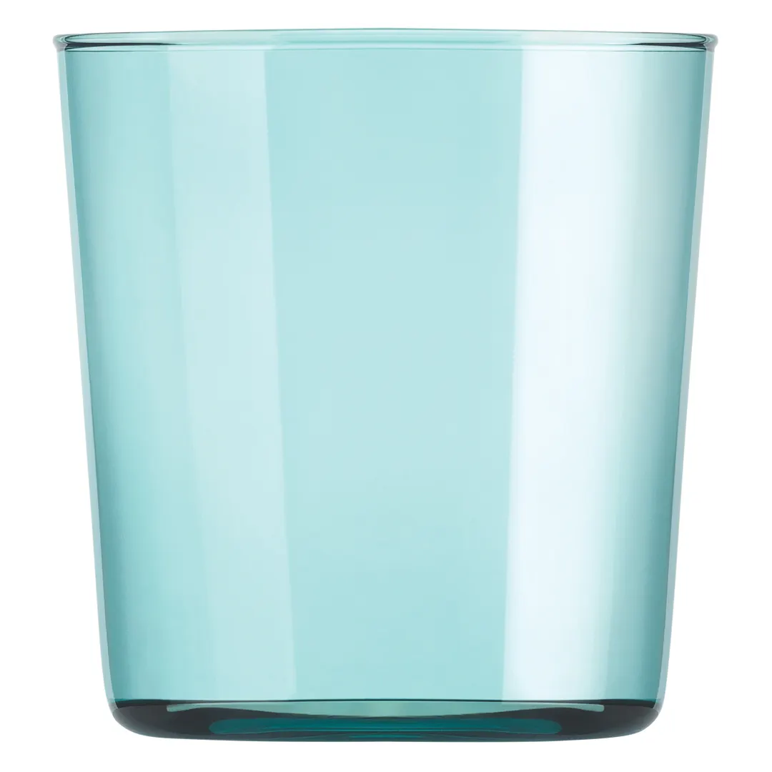 ONIS O-1005816 Double Old Fashion Cocktail Glass, 13 oz (3.45"), Clear Blue Glass
