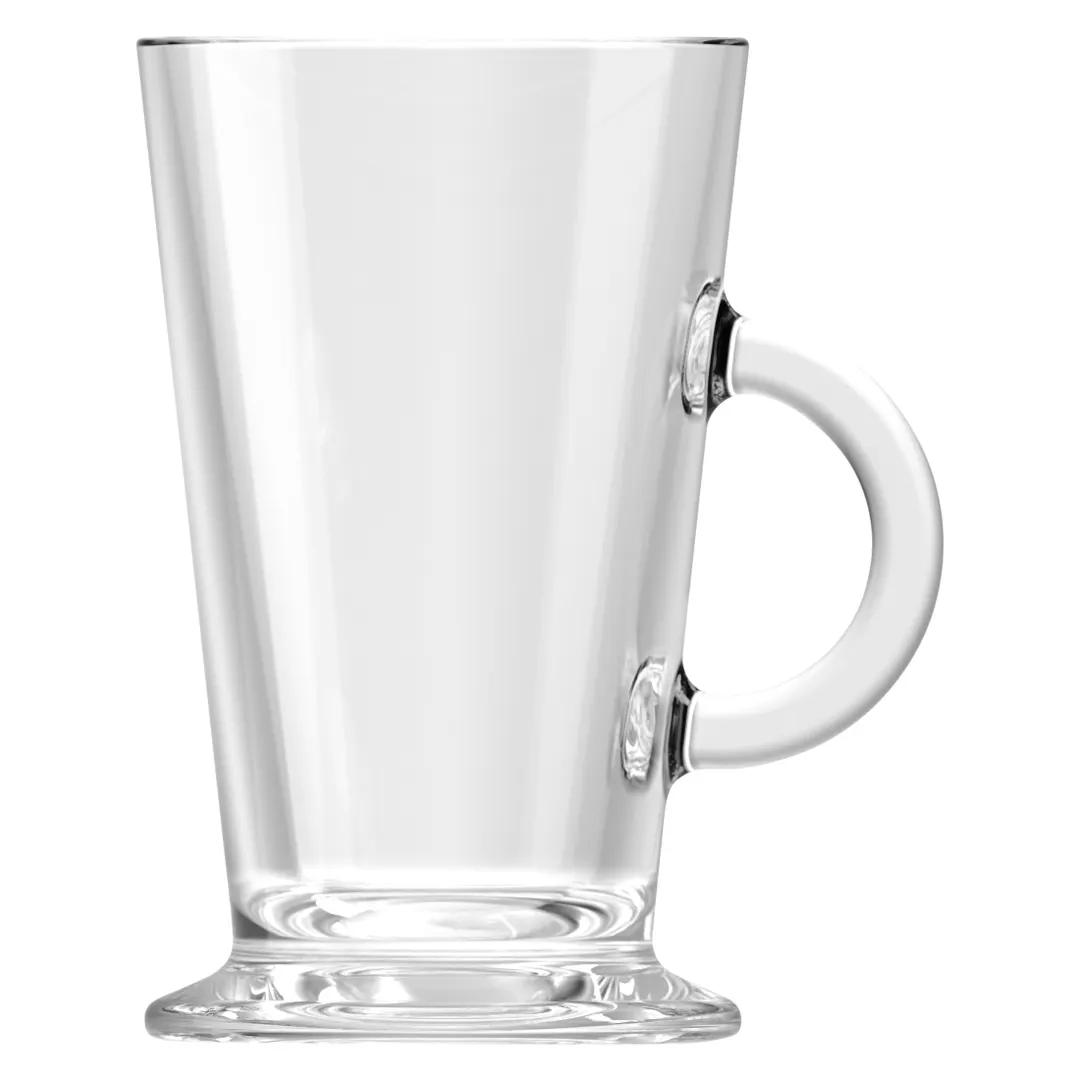 Mikasa O-1006085 Acapulco Coffee Glass Mug, 8.75 Oz., 3.03" Dia. X 4.96"H, Glass